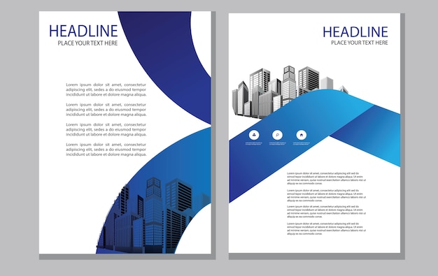 Vector brochure design cover layout annual report poster flyer