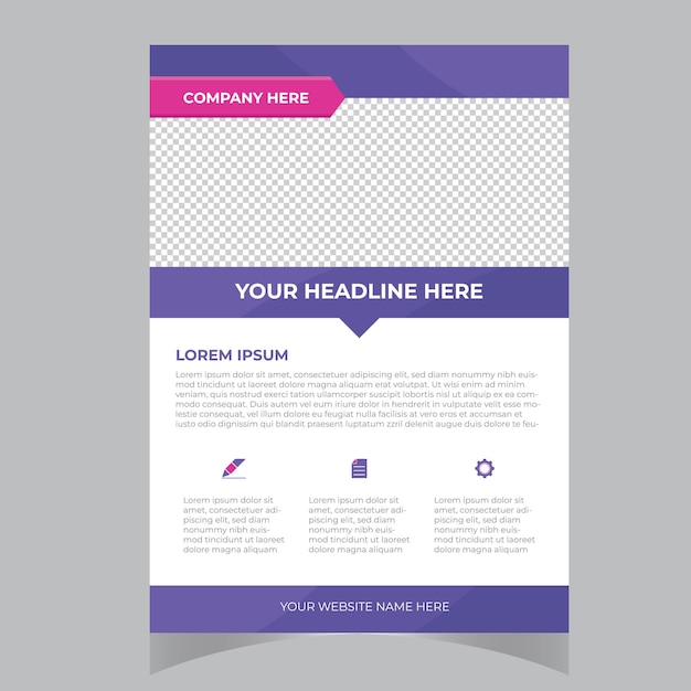 Brochure design cover modern layout annual report poster flyer in A4 with colorful triangles ge