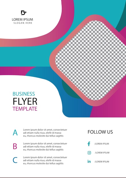 Vector brochure design cover modern layout annual report poster flyer in a4 with colorful triangles