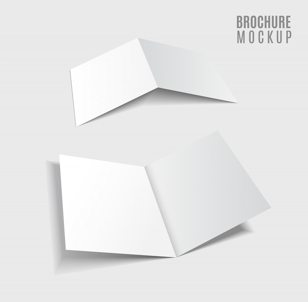 Vector brochure design isolated on grey