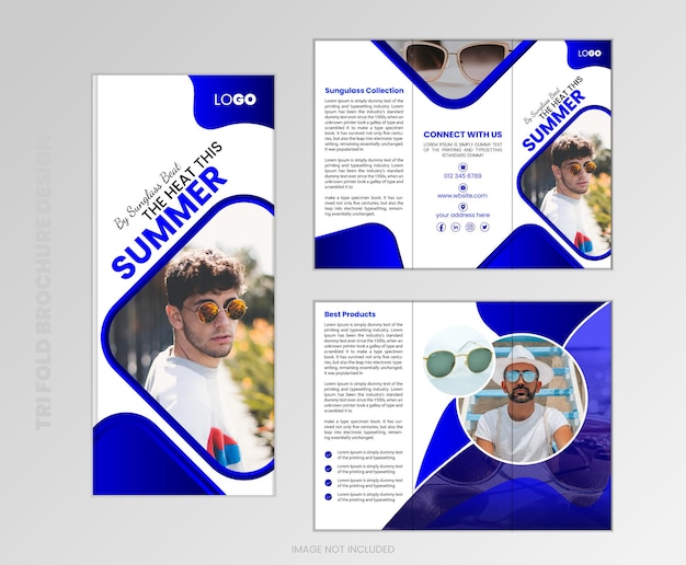 A brochure design for a summer brand