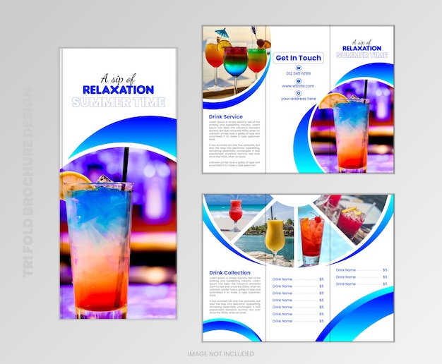 A brochure design for summer