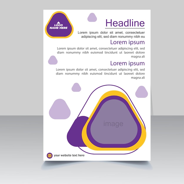 Brochure design template Flyers report business magazine poster  vector.