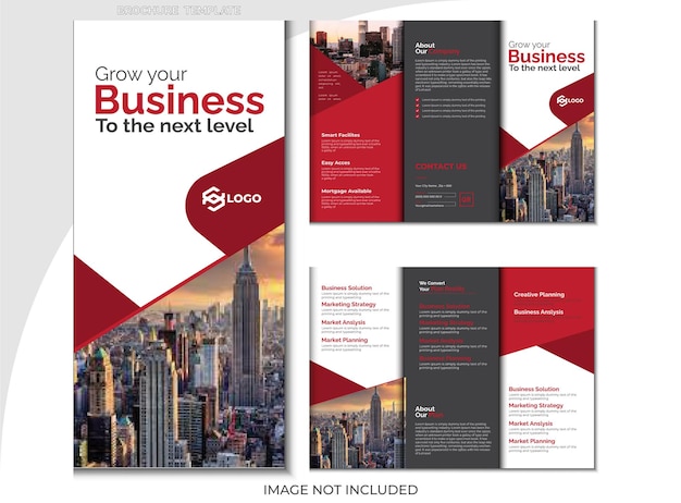 Vector brochure design template