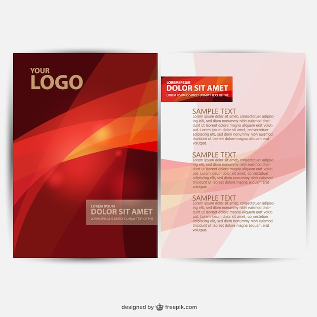 Brochure design vector