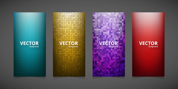 Vector brochure design with abstract background design