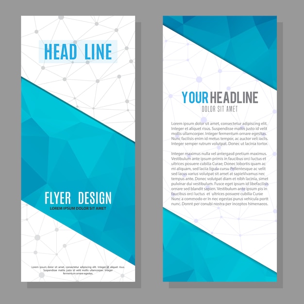 Brochure flyer design modello di layout