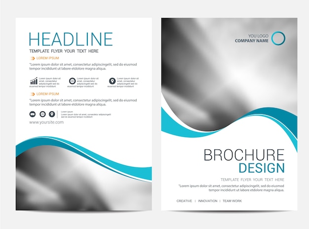 Brochure or flyer design template background