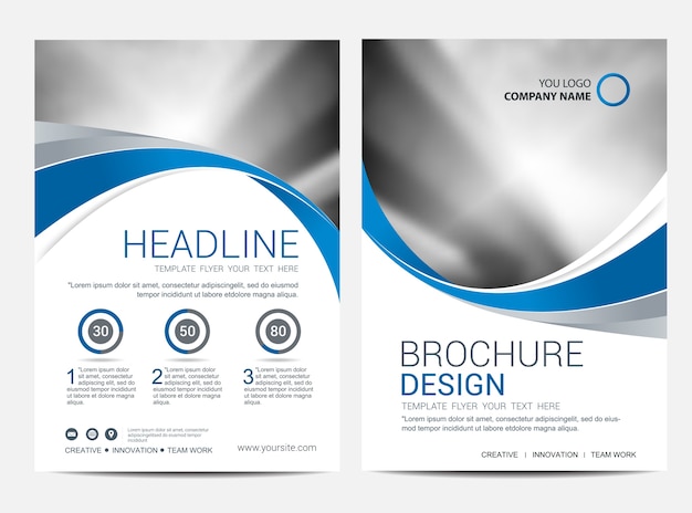 Brochure or flyer design template background