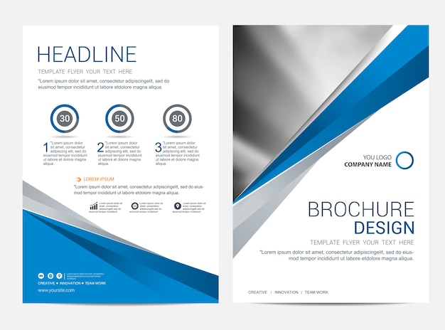 Brochure or flyer design template background