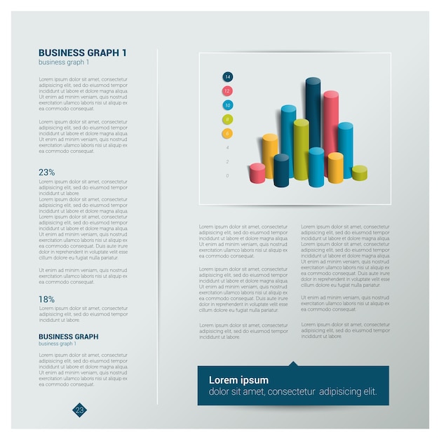 Brochure flyer newsletter annual report layout template Business background concept