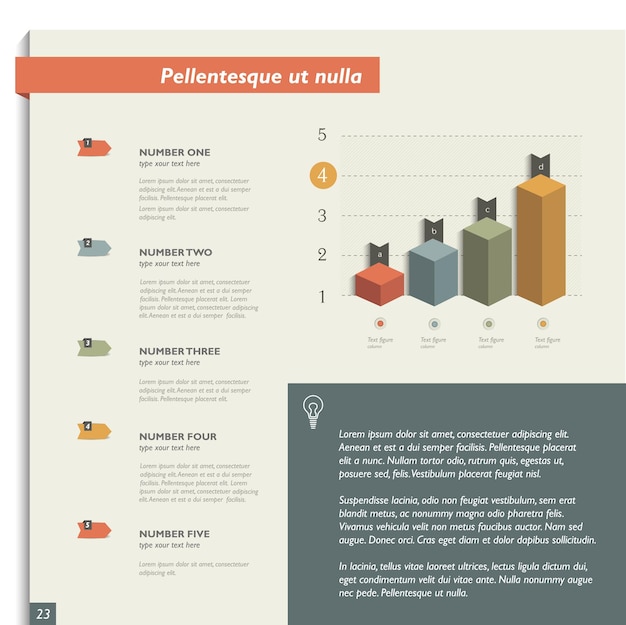 Brochure, flyer, newsletter, annual report layout template.