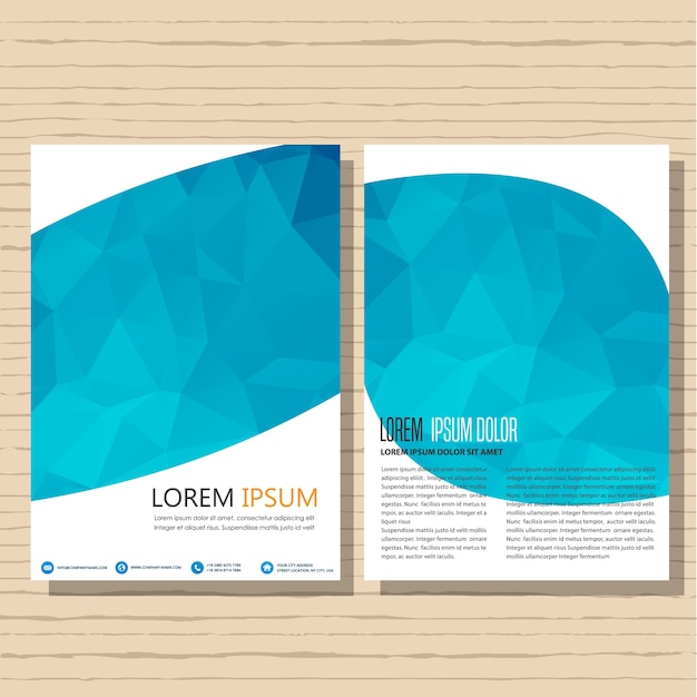Vector brochure flyer ontwerpsjabloon lay-out