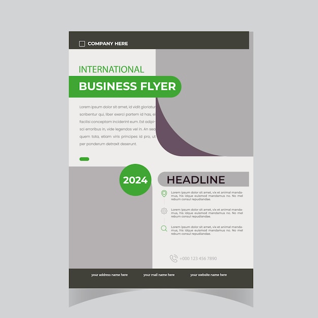 Vector brochure flyer template layout background design brochure brochure jaarverslag van de bedrijfsvoering