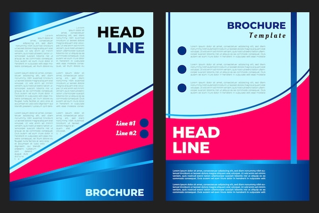 Vector brochure or flyer template set for business or advertisement design element