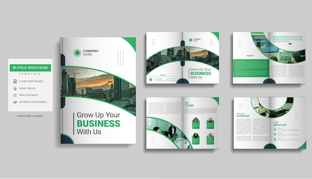 Vector a brochure for grow up your business with us