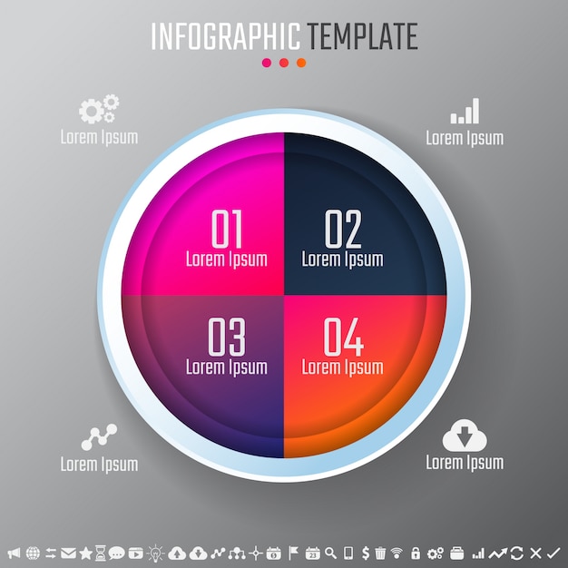 Brochure informatie abstract tabel creatief symbool