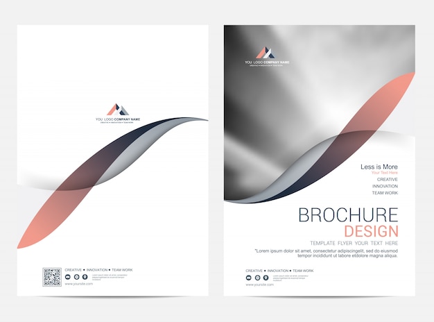 Vector brochure lay-outsjabloon