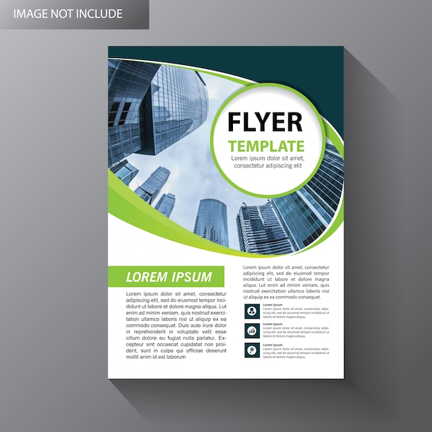 Brochure layout annual report poster flyer with geometric shape