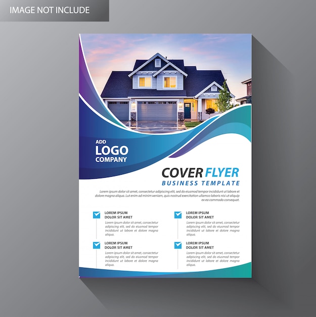 Brochure layout annual report poster flyer with geometric shape