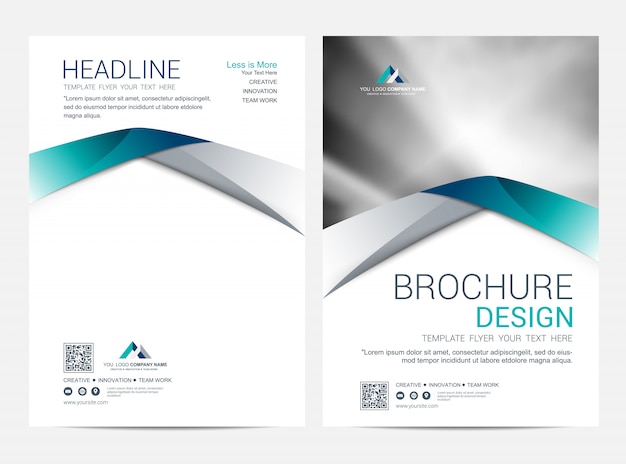 Brochure modello di layout, copertina