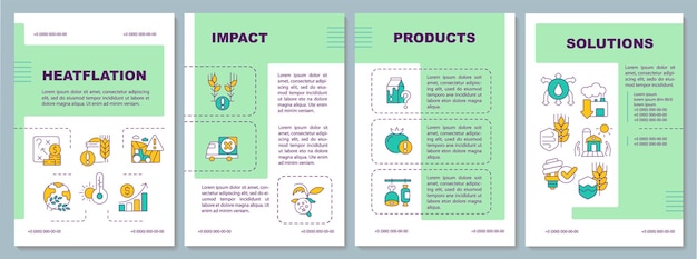 Brochure met 4 lay-outs met heatflation-concept