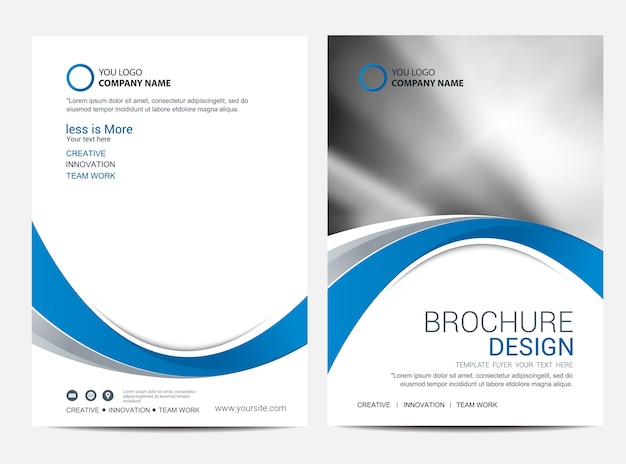 Brochure of flyer ontwerpsjabloon achtergrond