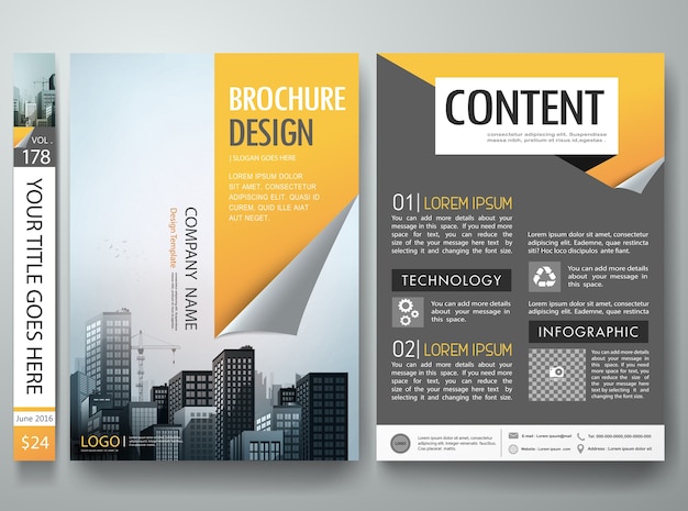 Brochure ontwerp vector