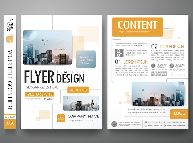 Brochure ontwerp vector