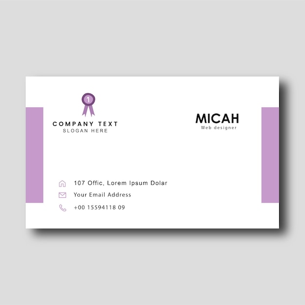 Vector brochure professional business card mockup vector illustration company card visiting card