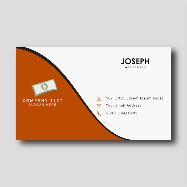 Vector brochure professional business card mockup vector illustration company card visiting card