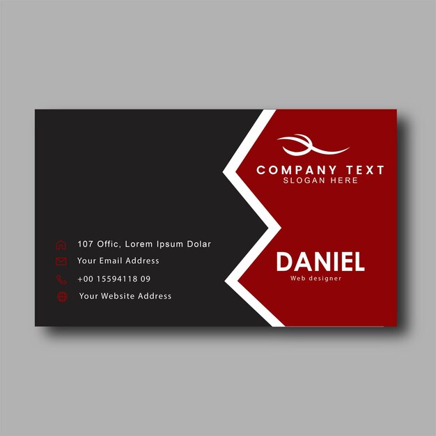 Brochure professional business card mockup vector illustration company card visiting card