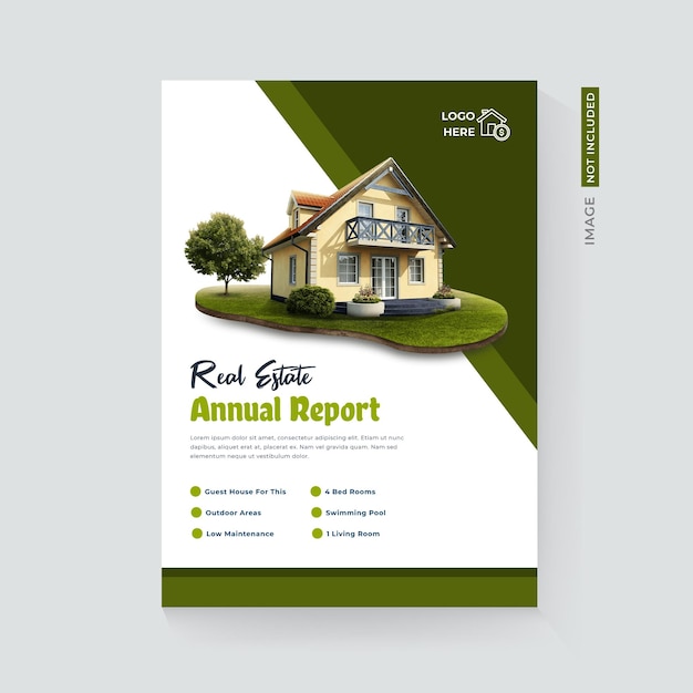 brochure for real estate annual report cover