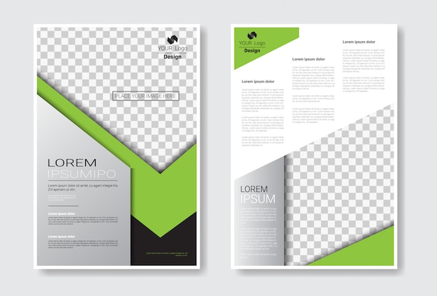 Vector brochure-set sjabloonontwerp