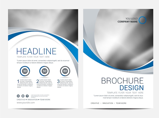 Brochure sjabloon flyer ontwerp vector achtergrond