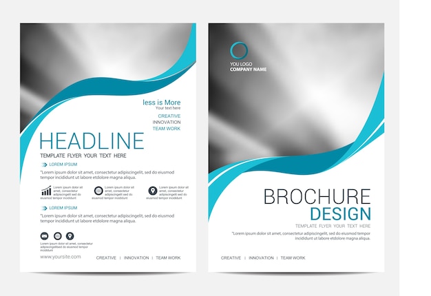 Brochure sjabloon flyer ontwerp vector achtergrond