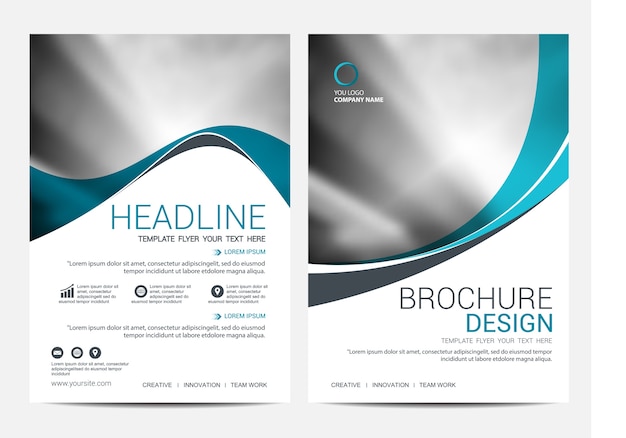 Brochure sjabloon flyer ontwerp vector achtergrond