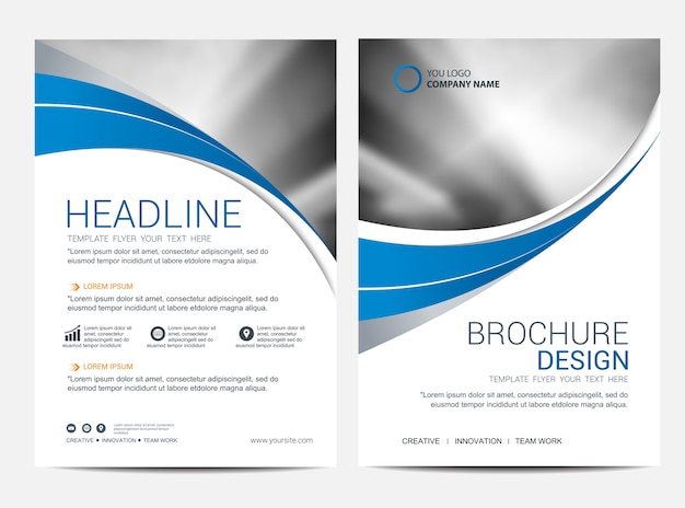 Brochure sjabloon flyer ontwerp vector achtergrond