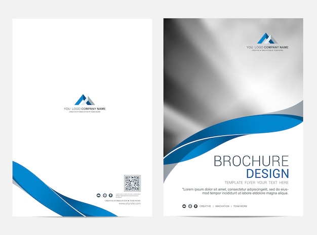 Brochure sjabloon flyer ontwerp vector achtergrond