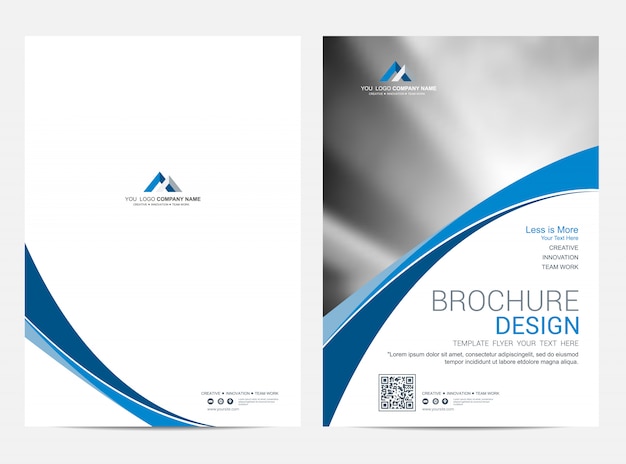 Brochure sjabloon flyer ontwerp vector achtergrond