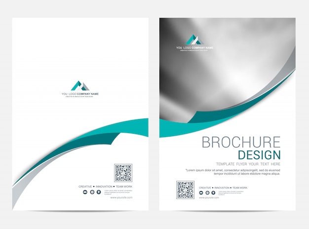 Brochure sjabloon flyer ontwerp vector achtergrond