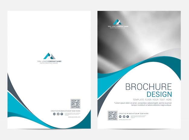 Brochure sjabloon flyer ontwerp vector achtergrond