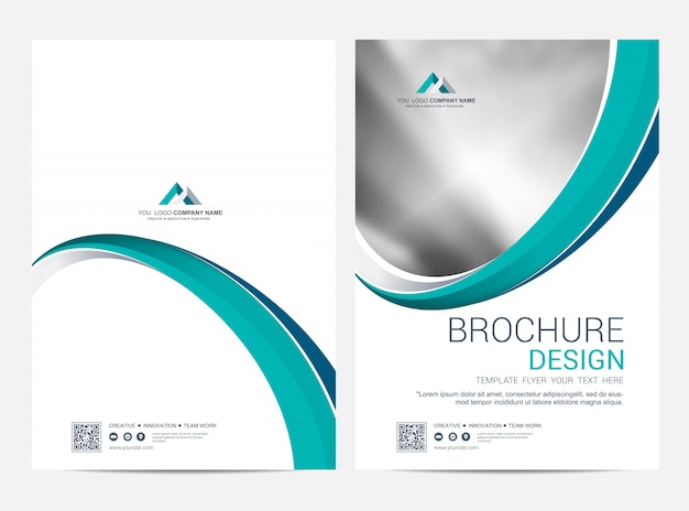 Brochure sjabloon flyer ontwerp vector achtergrond