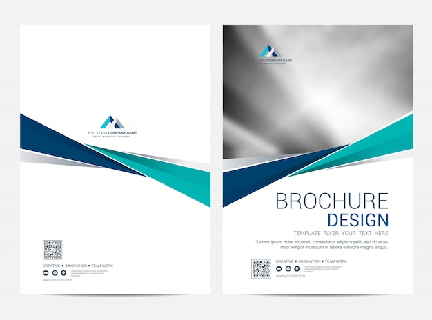 Vector brochure sjabloon flyer ontwerp vector achtergrond