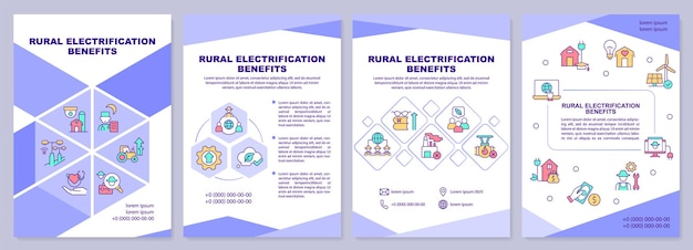 Brochure sjabloon met voordelen voor landelijke elektrificatie