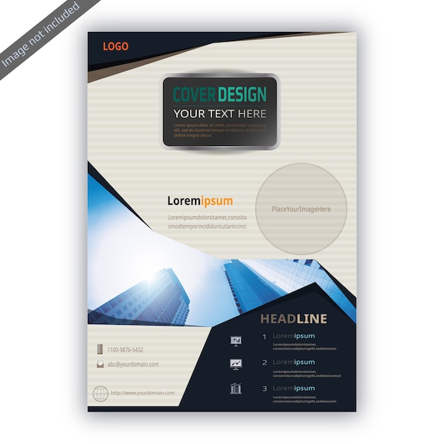 Brochure sjabloon modern cover ontwerp