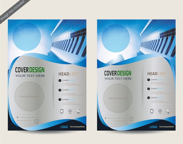 Brochure sjabloon modern cover ontwerp