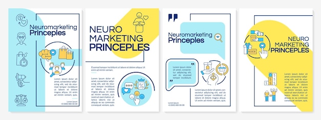 Brochure sjabloon voor neuromarketing regels