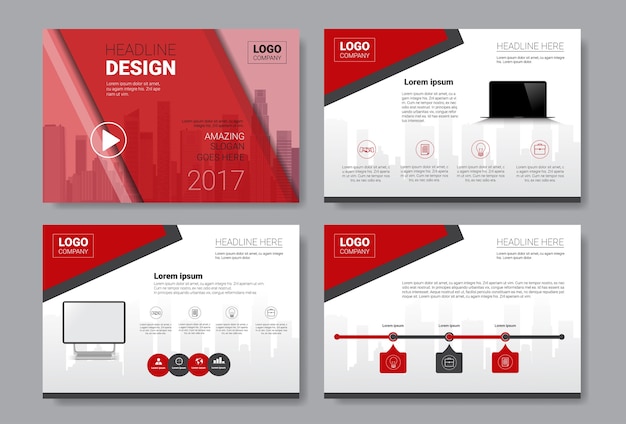 Vector brochure sjabloonontwerp