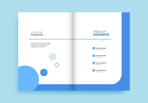 Brochure Table of Contents Template